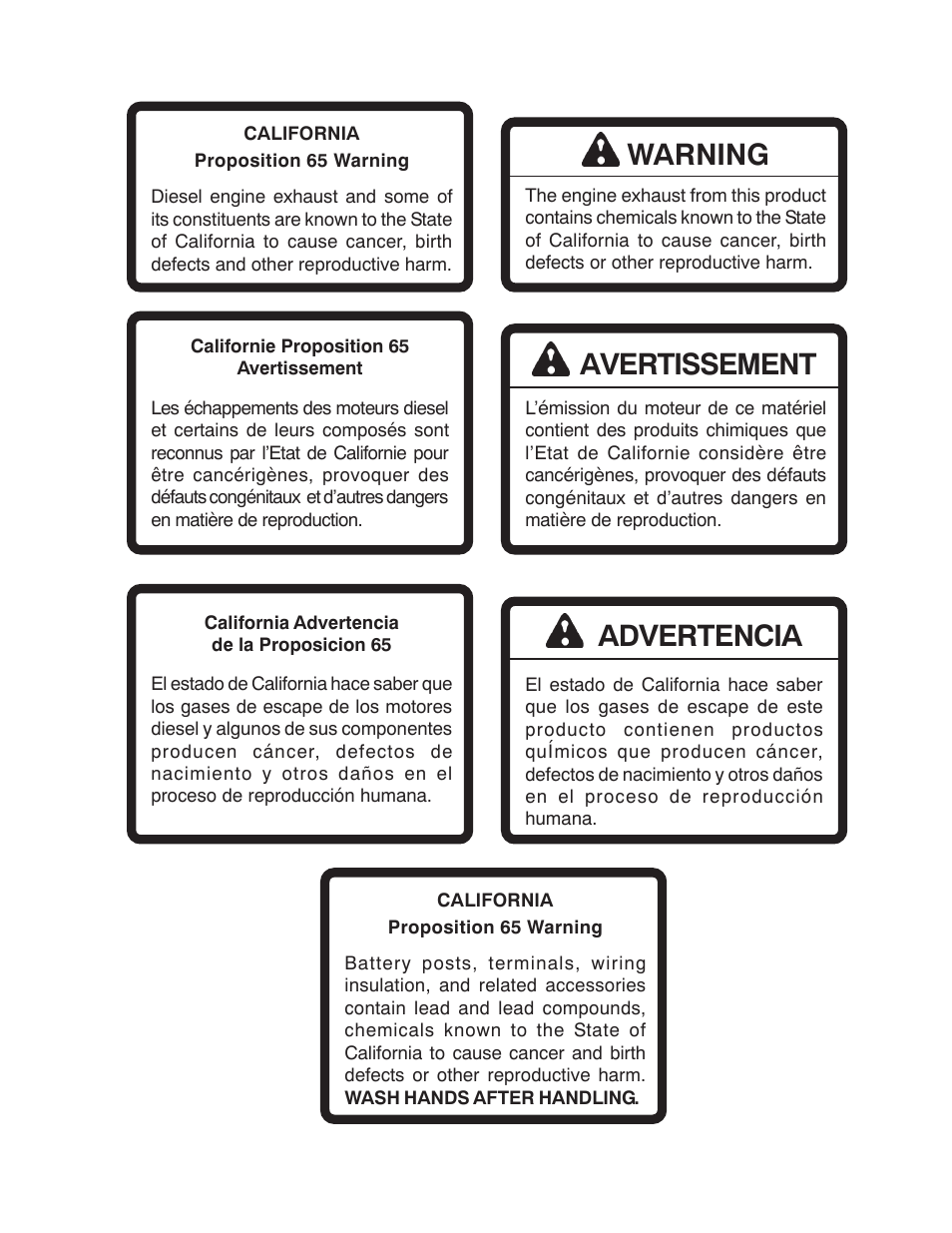 Advertencia avertissement warning | Little Wonder OPTIMAX LB901-00-01 User Manual | Page 16 / 42