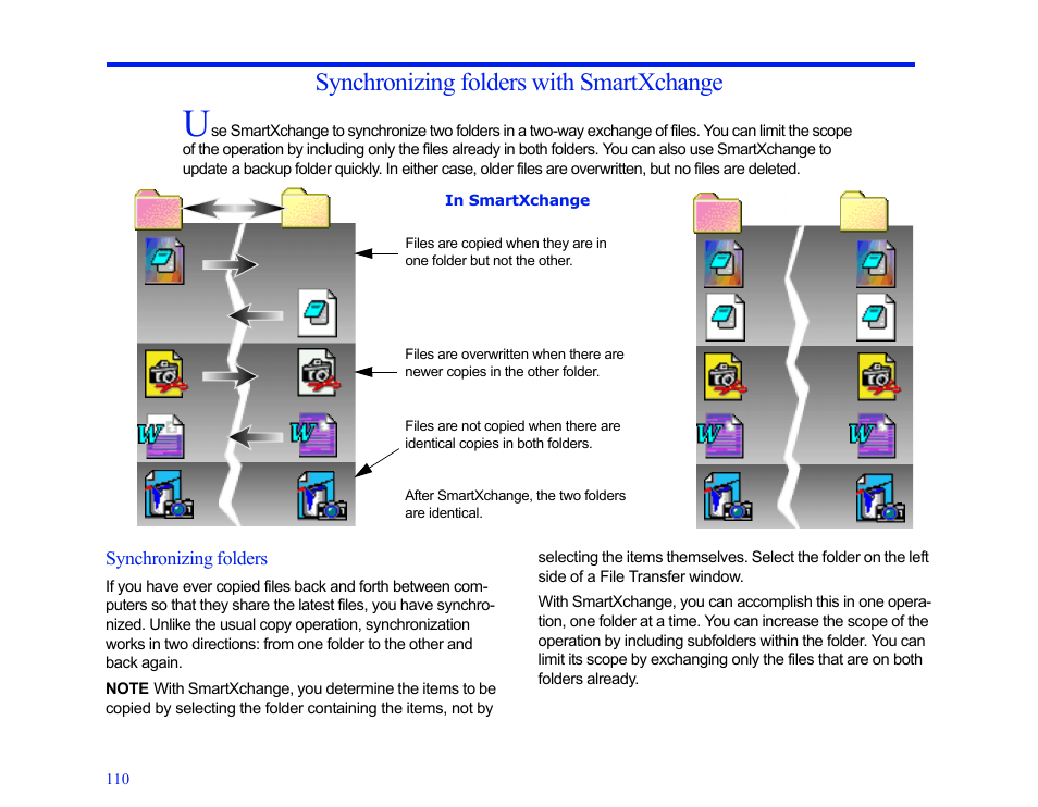 Synchronizing folders with smartxchange | LapLink MN-LGD011-XX-US User Manual | Page 105 / 166