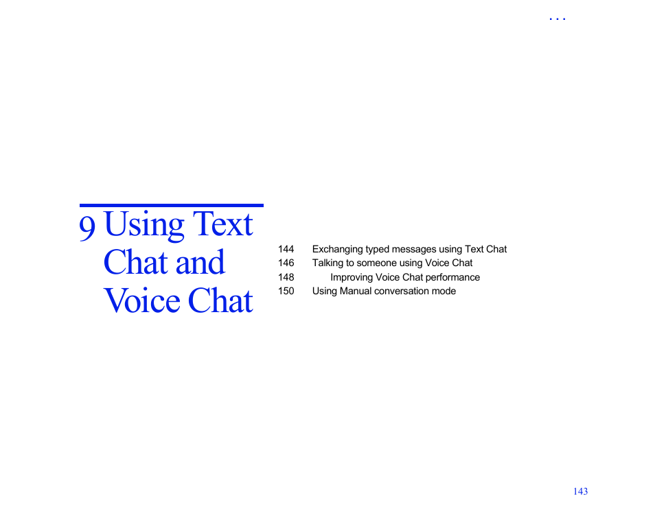 9 using text chat and voice chat, 9 using text chat and voice chat 143, Using text chat and voice chat | LapLink MN-LGD011-XX-US User Manual | Page 135 / 166