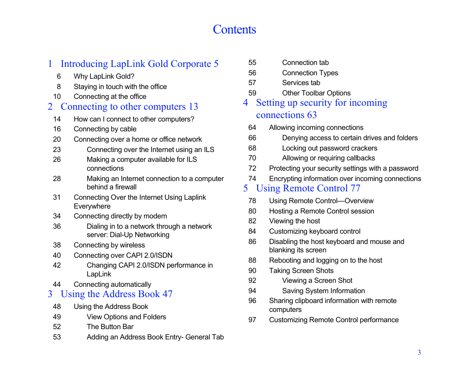 LapLink MN-LGD011-XX-US User Manual | Page 3 / 166