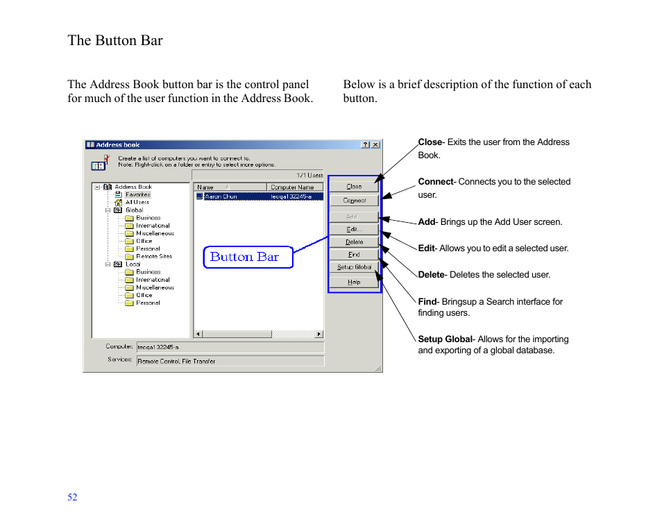 The button bar | LapLink MN-LGD011-XX-US User Manual | Page 49 / 166