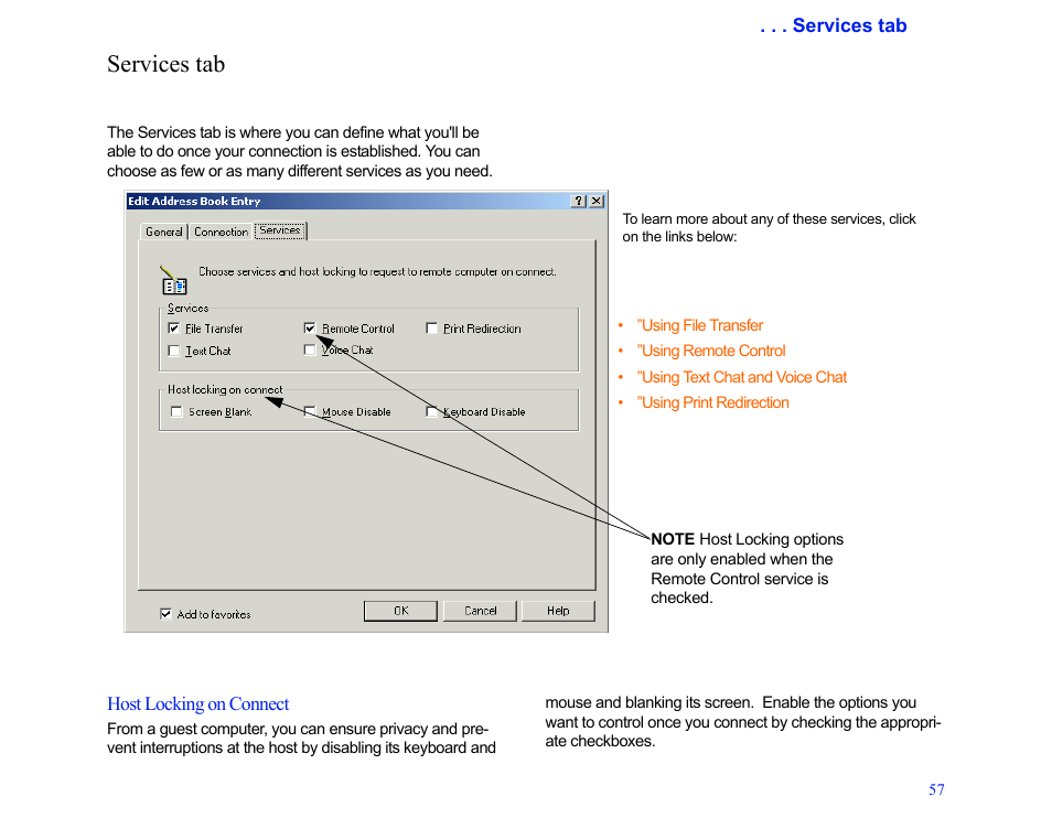 Services tab | LapLink MN-LGD011-XX-US User Manual | Page 54 / 166