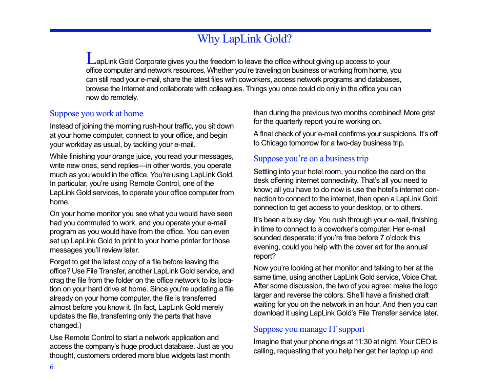 Why laplink gold | LapLink MN-LGD011-XX-US User Manual | Page 6 / 166