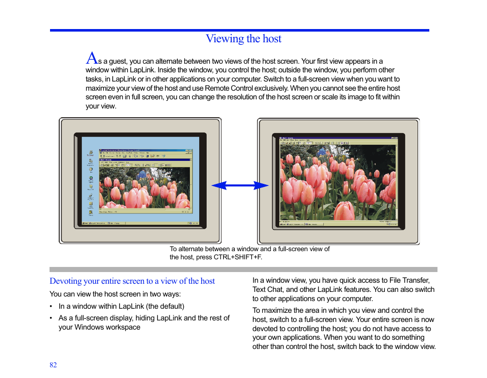 Viewing the host | LapLink MN-LGD011-XX-US User Manual | Page 77 / 166