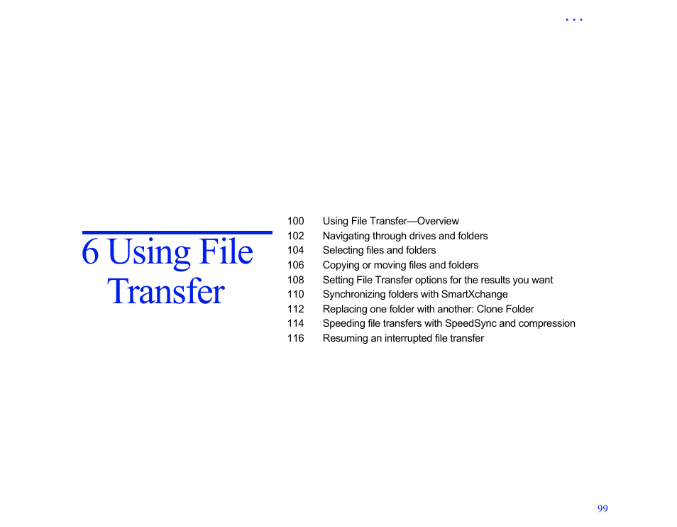 6 using file transfer, 6 using file transfer 99, Using file transfer | LapLink MN-LGD011-XX-US User Manual | Page 94 / 166