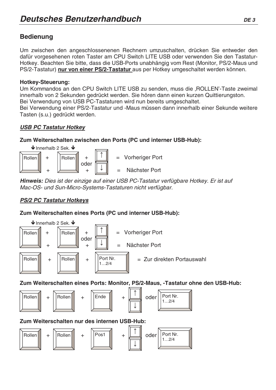 Deutsches benutzerhandbuch | Lindy CPU SWITCH LITE 32825 User Manual | Page 14 / 32