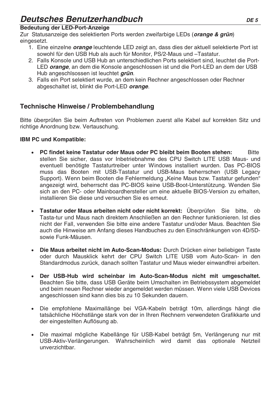 Deutsches benutzerhandbuch | Lindy CPU SWITCH LITE 32825 User Manual | Page 16 / 32