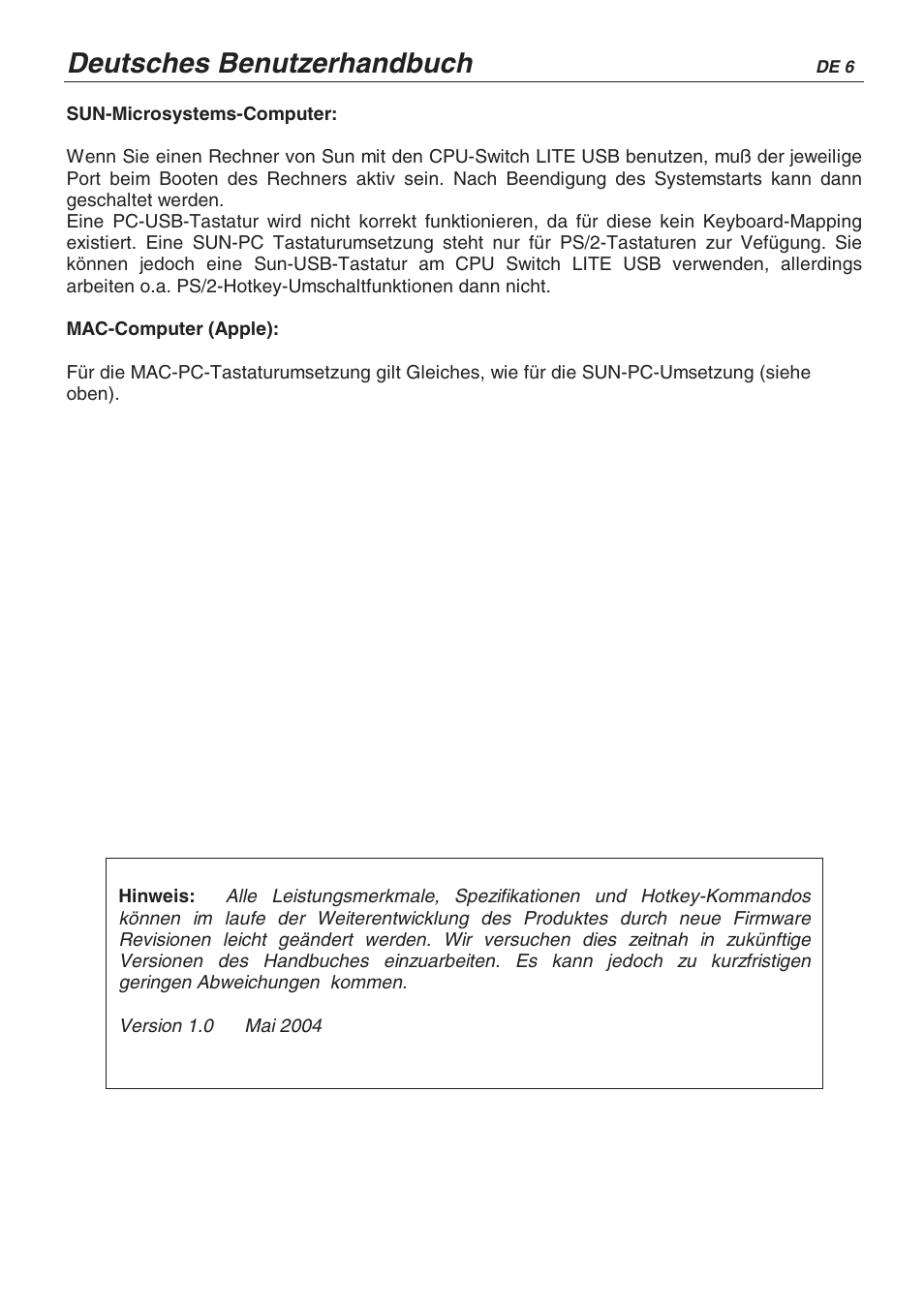 Deutsches benutzerhandbuch | Lindy CPU SWITCH LITE 32825 User Manual | Page 17 / 32