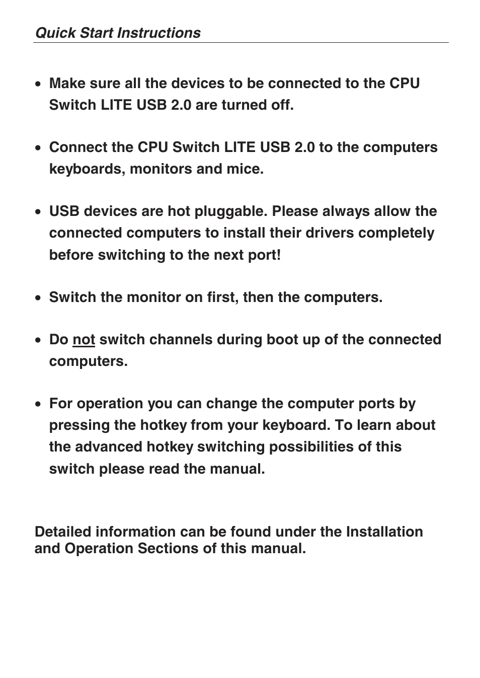Lindy CPU SWITCH LITE 32825 User Manual | Page 4 / 32
