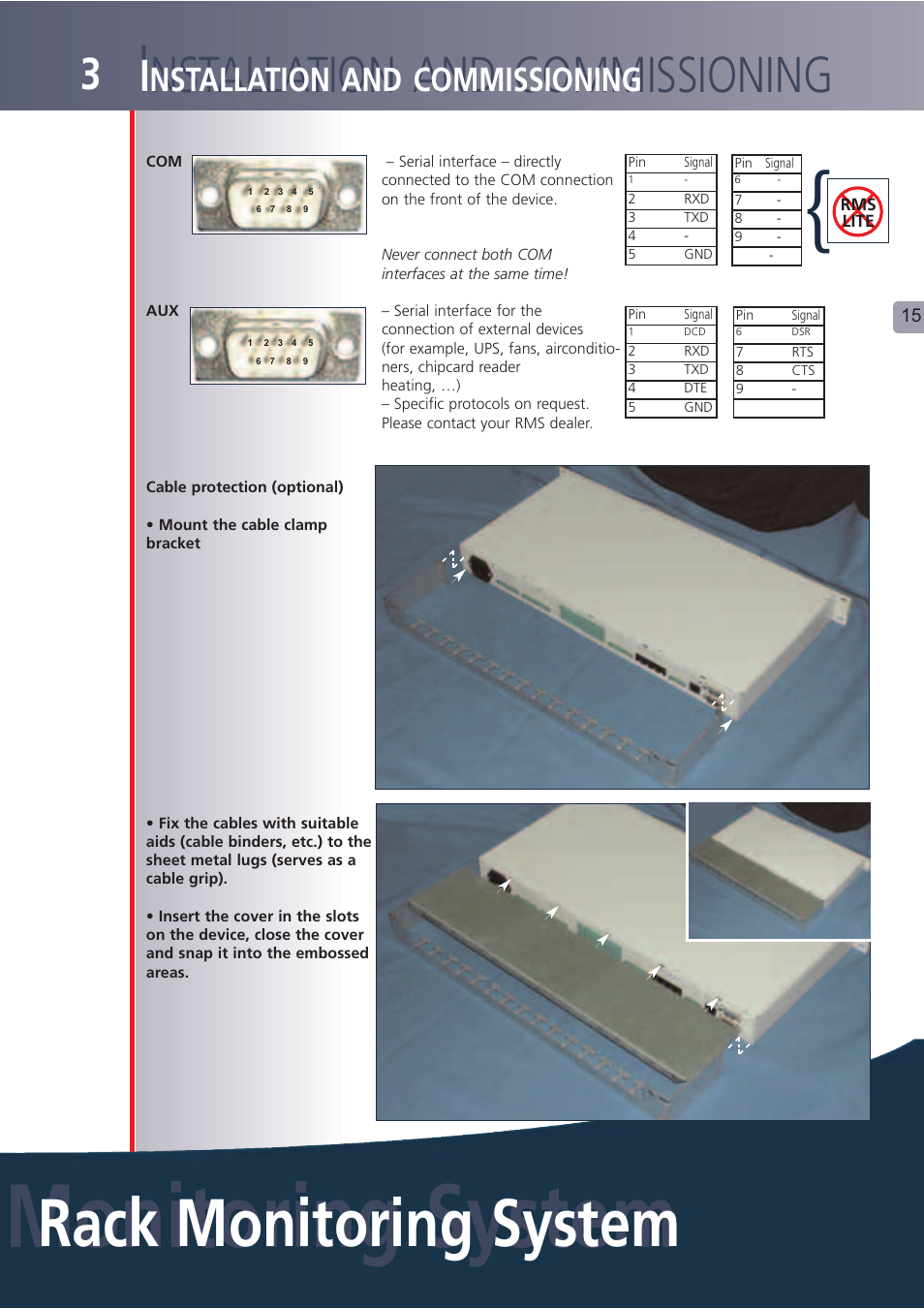 Monitoring system, Rack monitoring system, Nstallation and commissioning | Lindy Carbon Monoxide Alarm User Manual | Page 15 / 60
