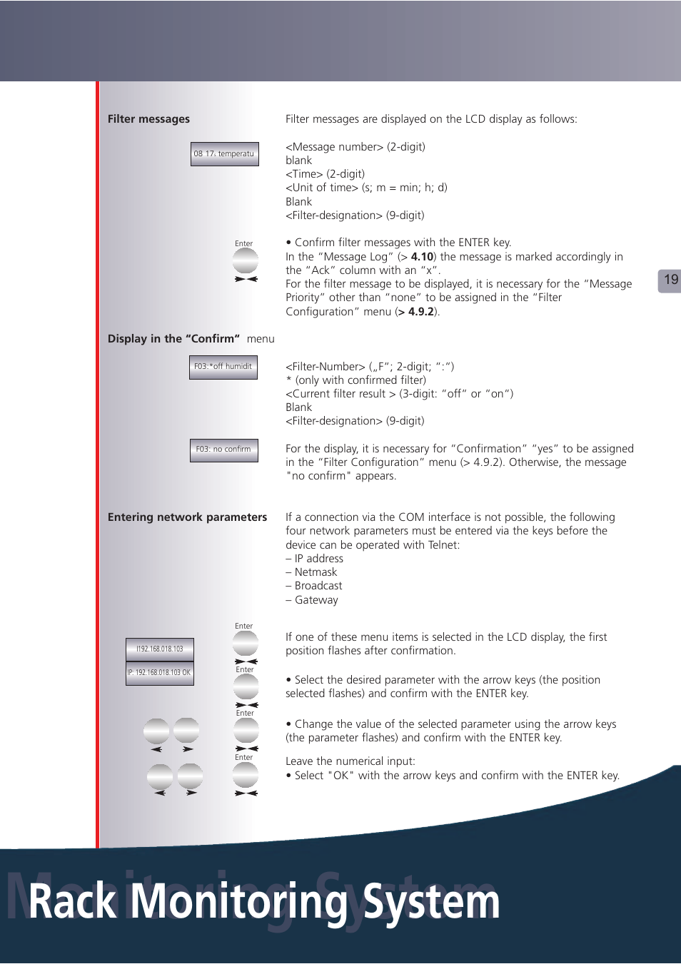 Monitoring system, Rack monitoring system | Lindy Carbon Monoxide Alarm User Manual | Page 19 / 60