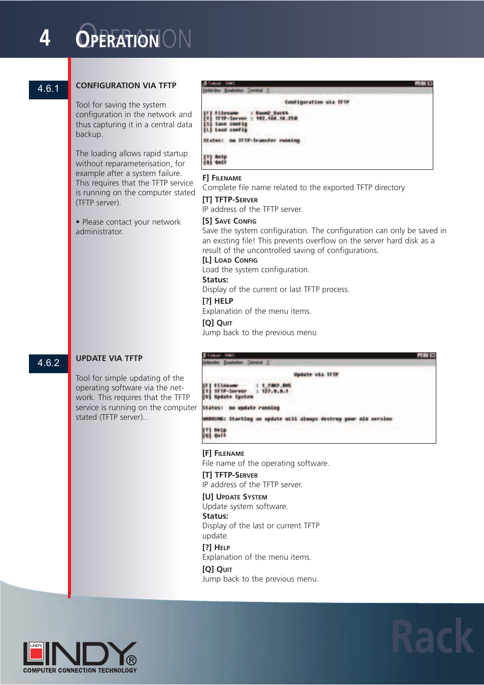 Rack, Peration | Lindy Carbon Monoxide Alarm User Manual | Page 26 / 60