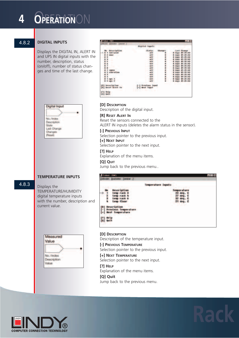 Rack, Peration | Lindy Carbon Monoxide Alarm User Manual | Page 30 / 60