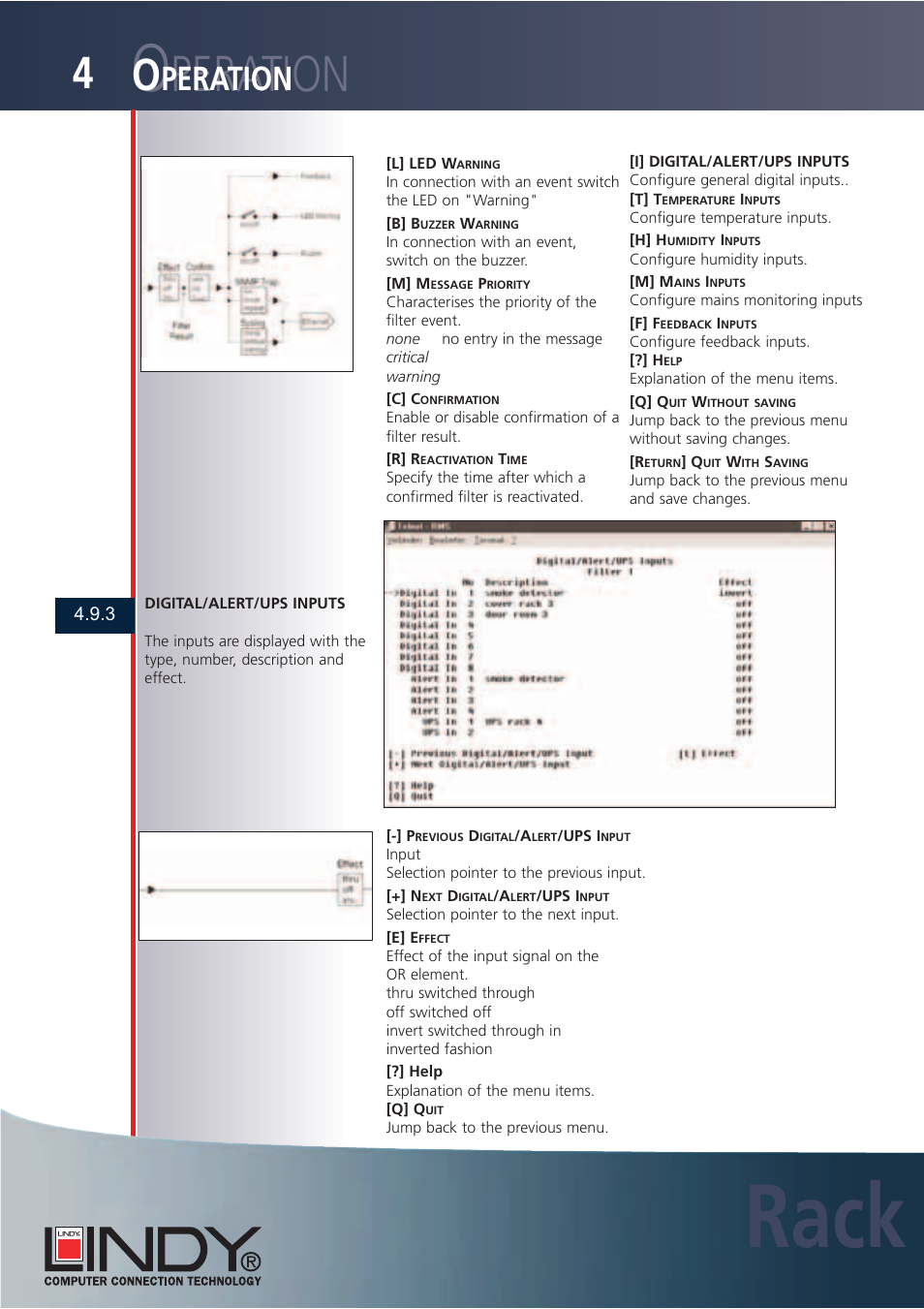 Rack, Peration | Lindy Carbon Monoxide Alarm User Manual | Page 36 / 60