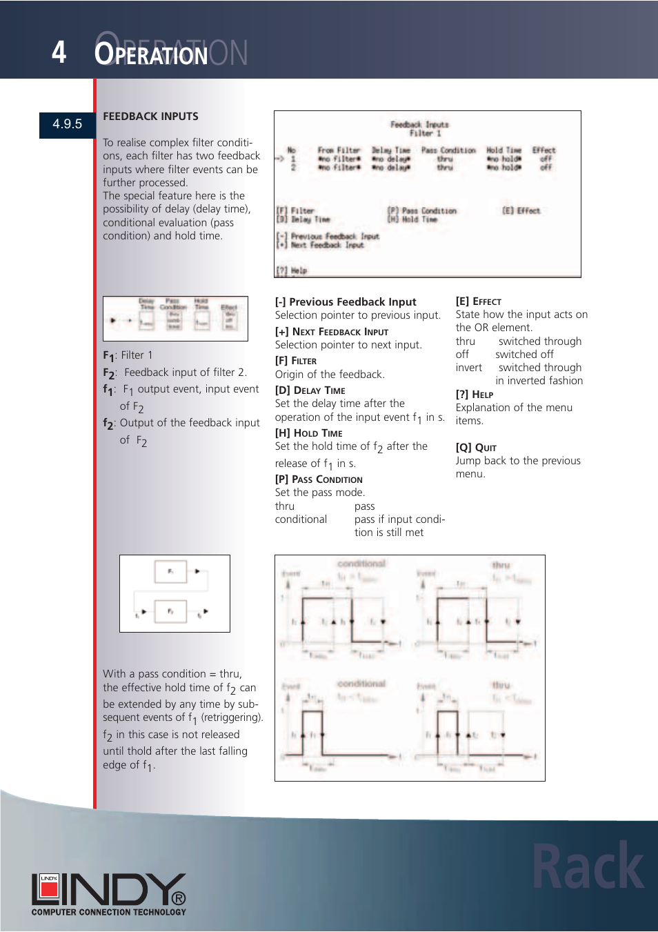 Rack, Peration | Lindy Carbon Monoxide Alarm User Manual | Page 38 / 60