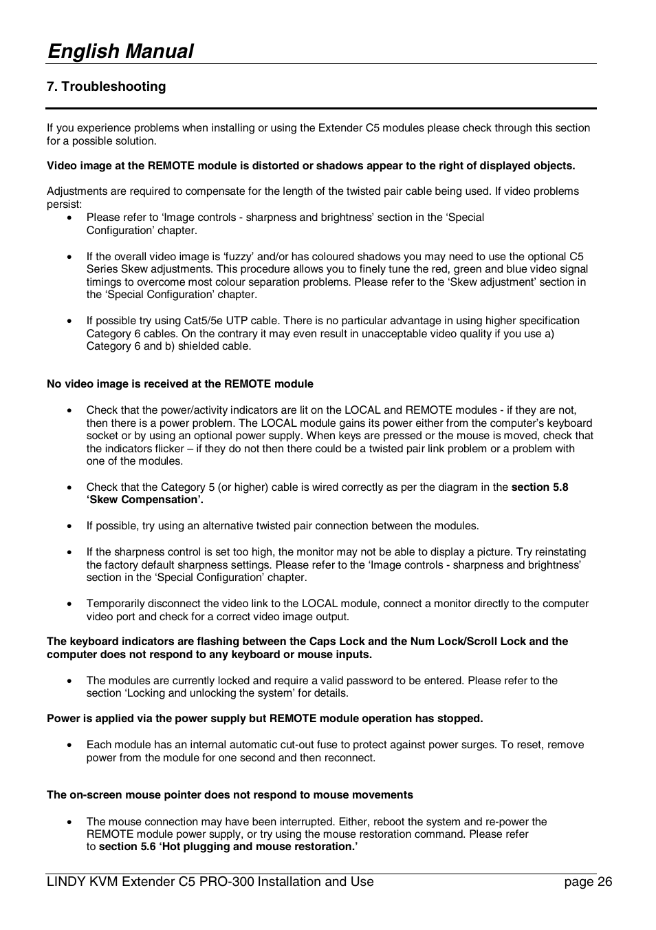 English manual | Lindy PRO-300 User Manual | Page 26 / 28