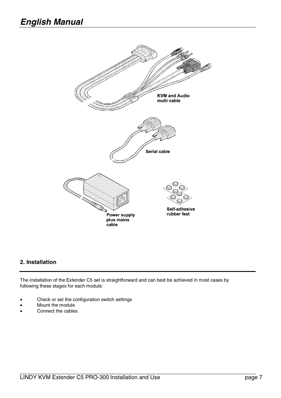 English manual | Lindy PRO-300 User Manual | Page 7 / 28