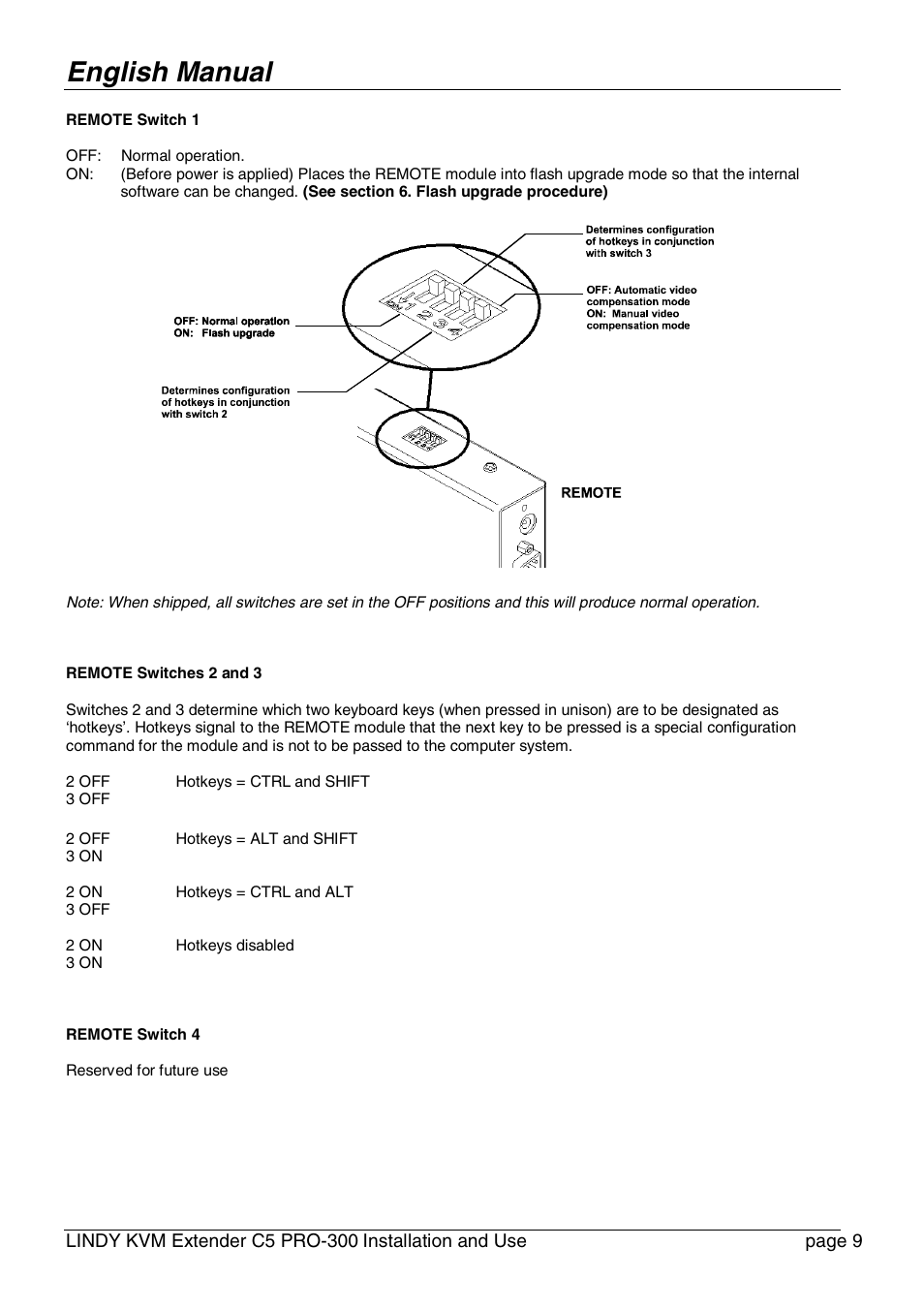English manual | Lindy PRO-300 User Manual | Page 9 / 28