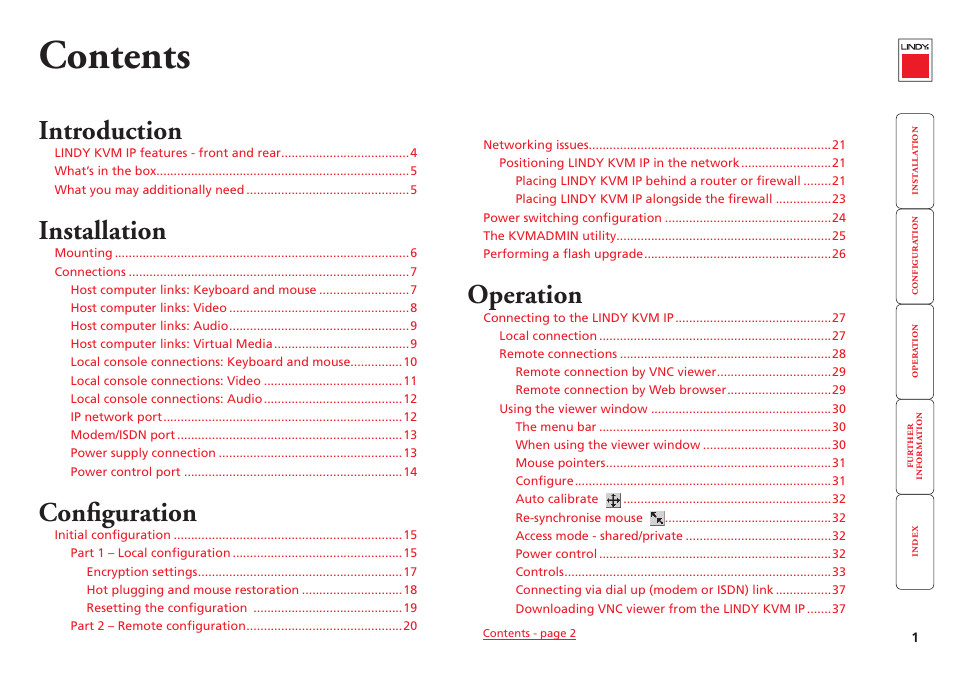 Lindy Switch User Manual | Page 2 / 76