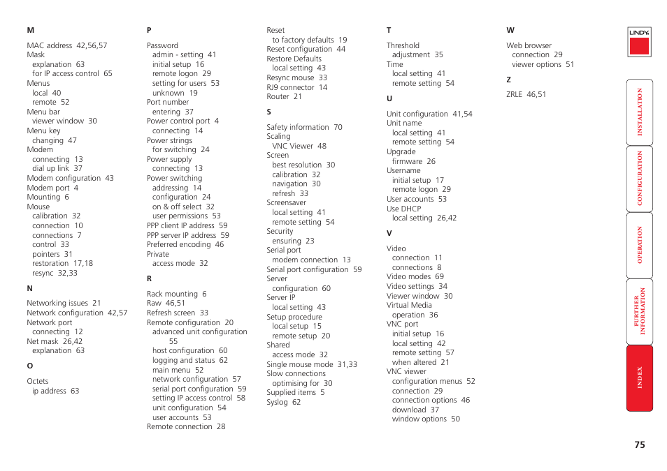 Lindy Switch User Manual | Page 76 / 76