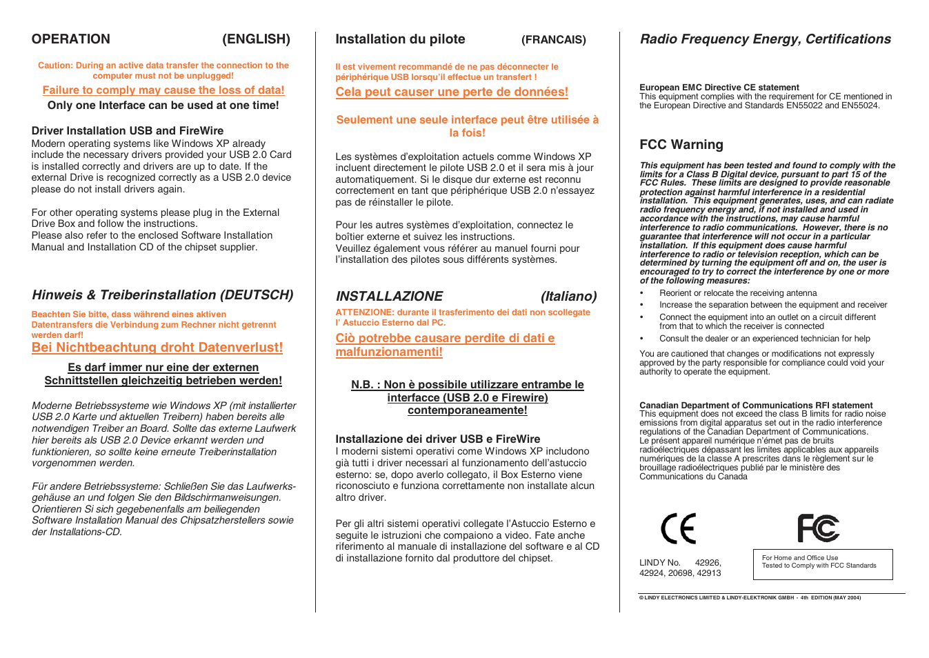 Lindy 42926 User Manual | Page 2 / 2