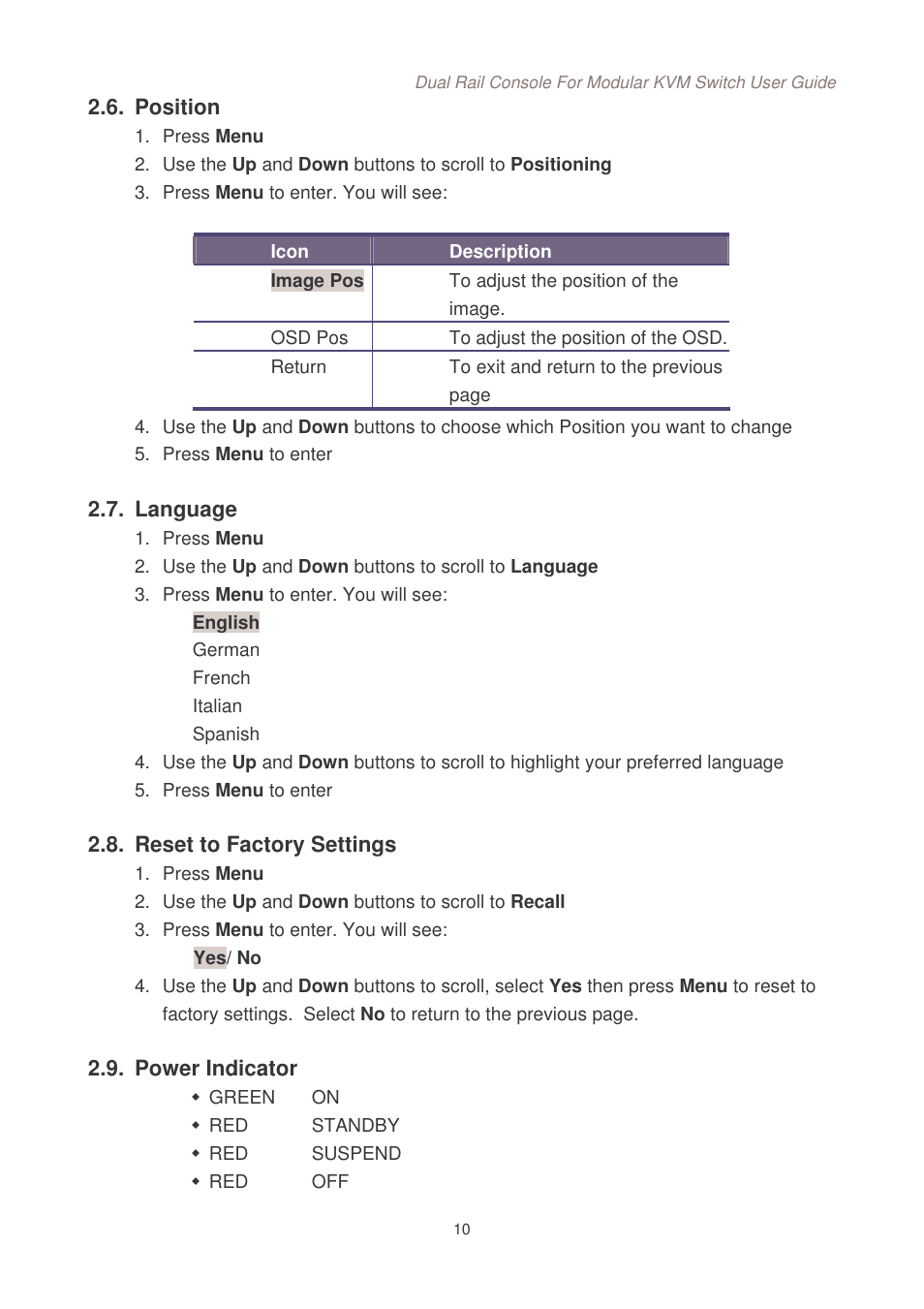 Lindy Dual Rail Modular KVM Console Switch User Manual | Page 11 / 20