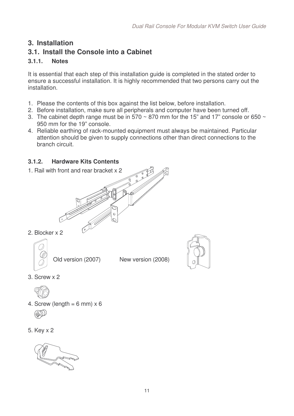 Lindy Dual Rail Modular KVM Console Switch User Manual | Page 12 / 20