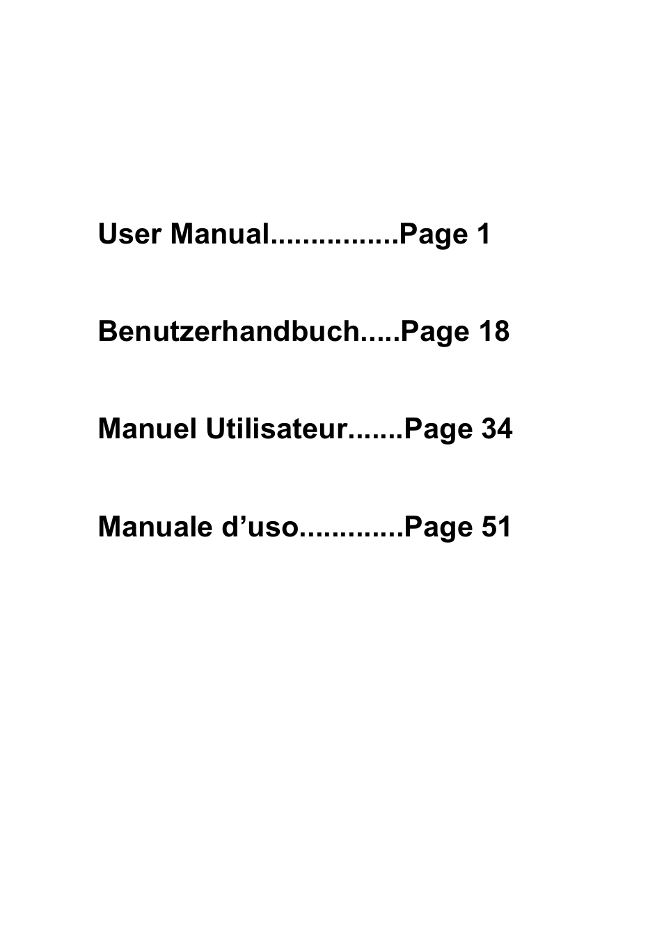 User manual................page 1, Benutzerhandbuch.....page 18, Manuel utilisateur.......page 34 | Manuale d’uso.............page 51 | Lindy 32505 User Manual | Page 2 / 71