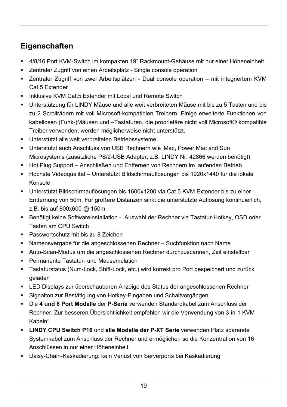 Eigenschaften | Lindy 32505 User Manual | Page 21 / 71