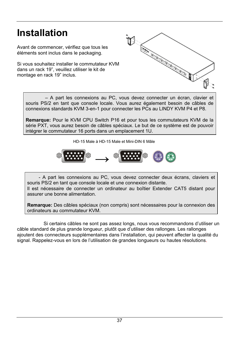 Installation | Lindy 32505 User Manual | Page 39 / 71