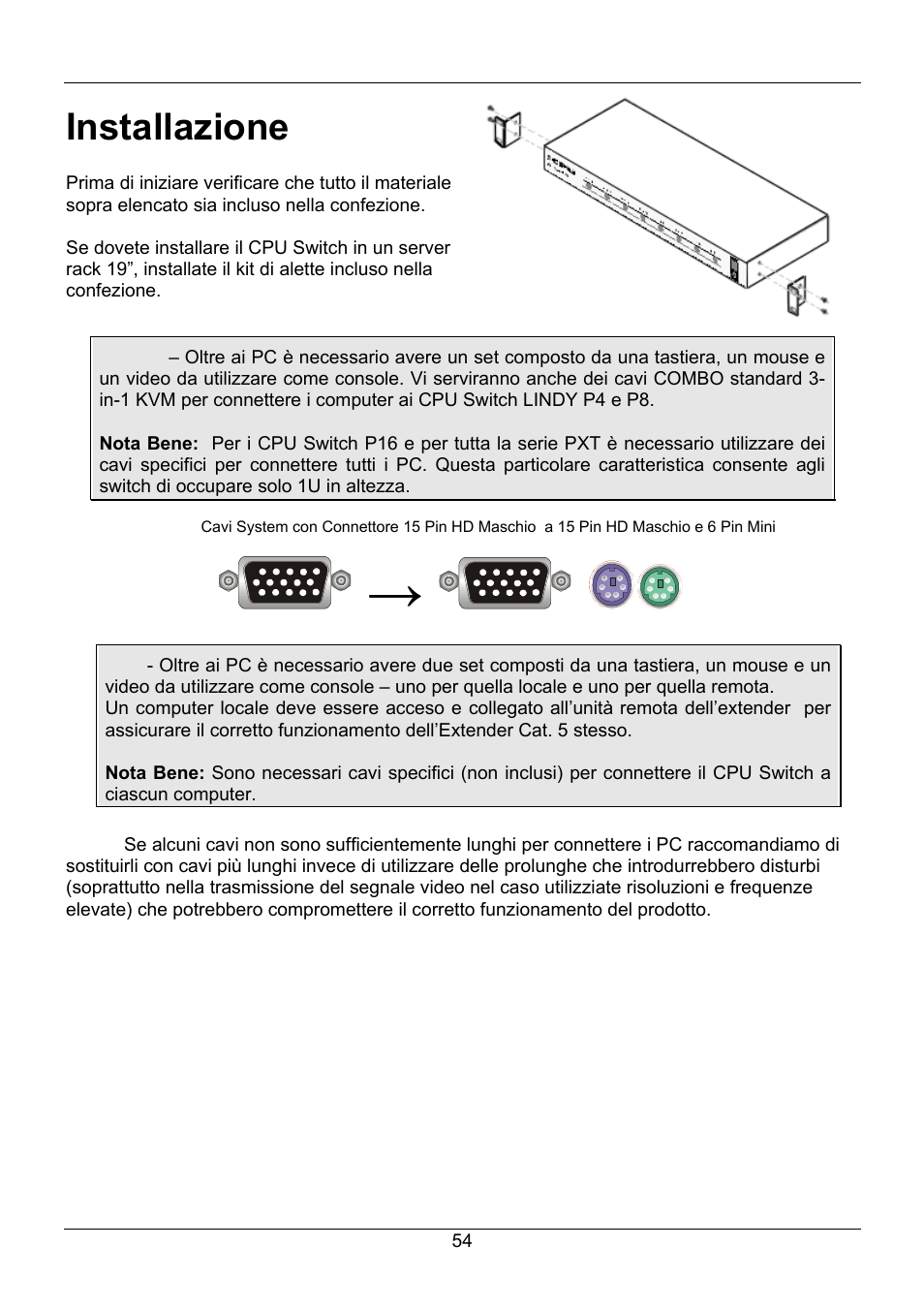 Installazione | Lindy 32505 User Manual | Page 56 / 71