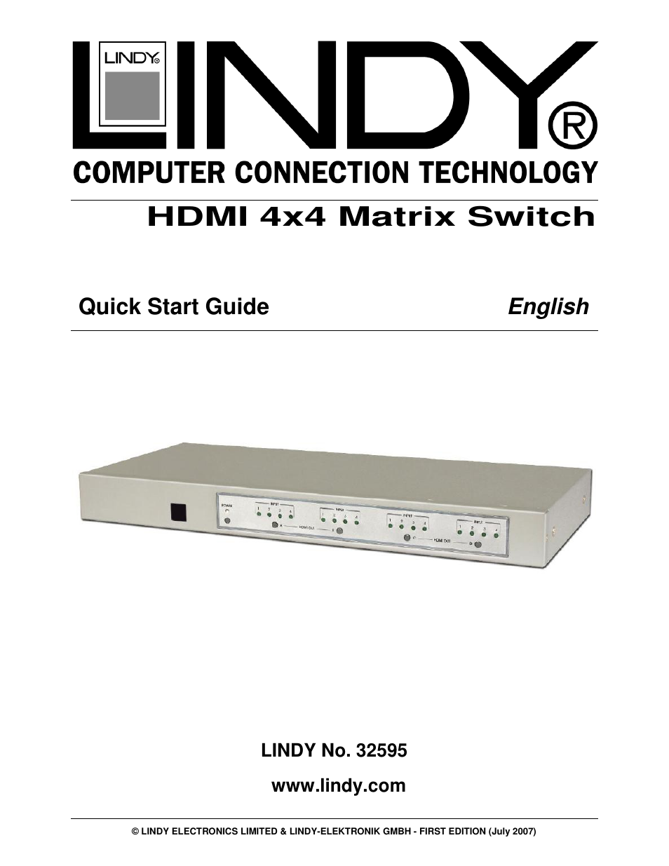 Lindy 32595 User Manual | 4 pages