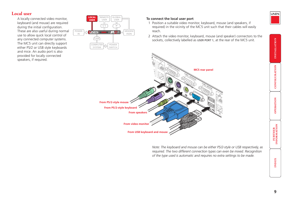 Local user, Local, User | Lindy MC5-IP User Manual | Page 10 / 111