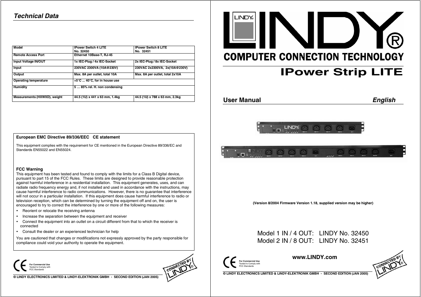 Lindy 32451 User Manual | 2 pages