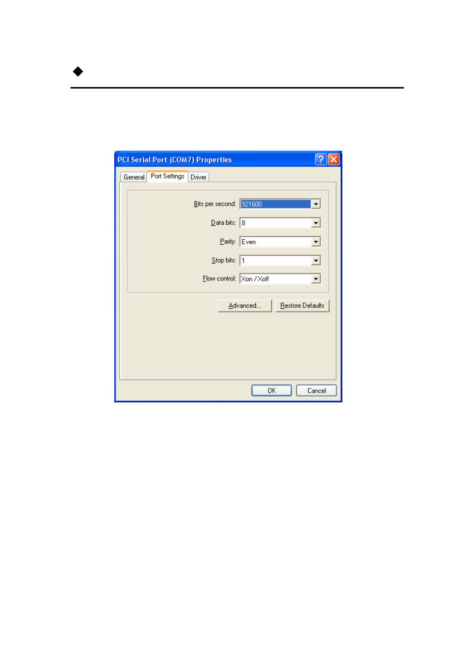 0 configure com port | Lindy RS-422/485 User Manual | Page 20 / 23