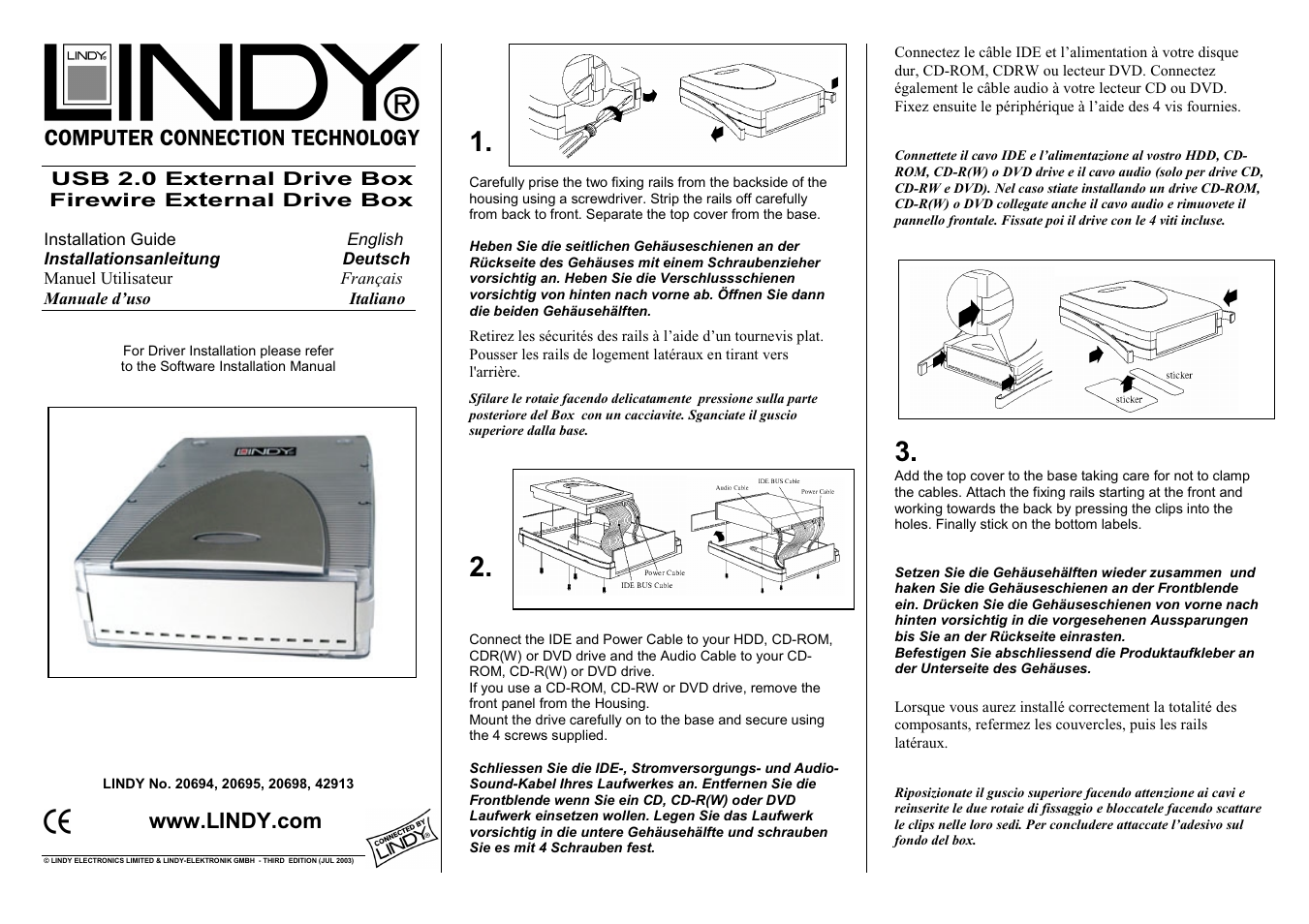 Lindy 42913 User Manual | 2 pages