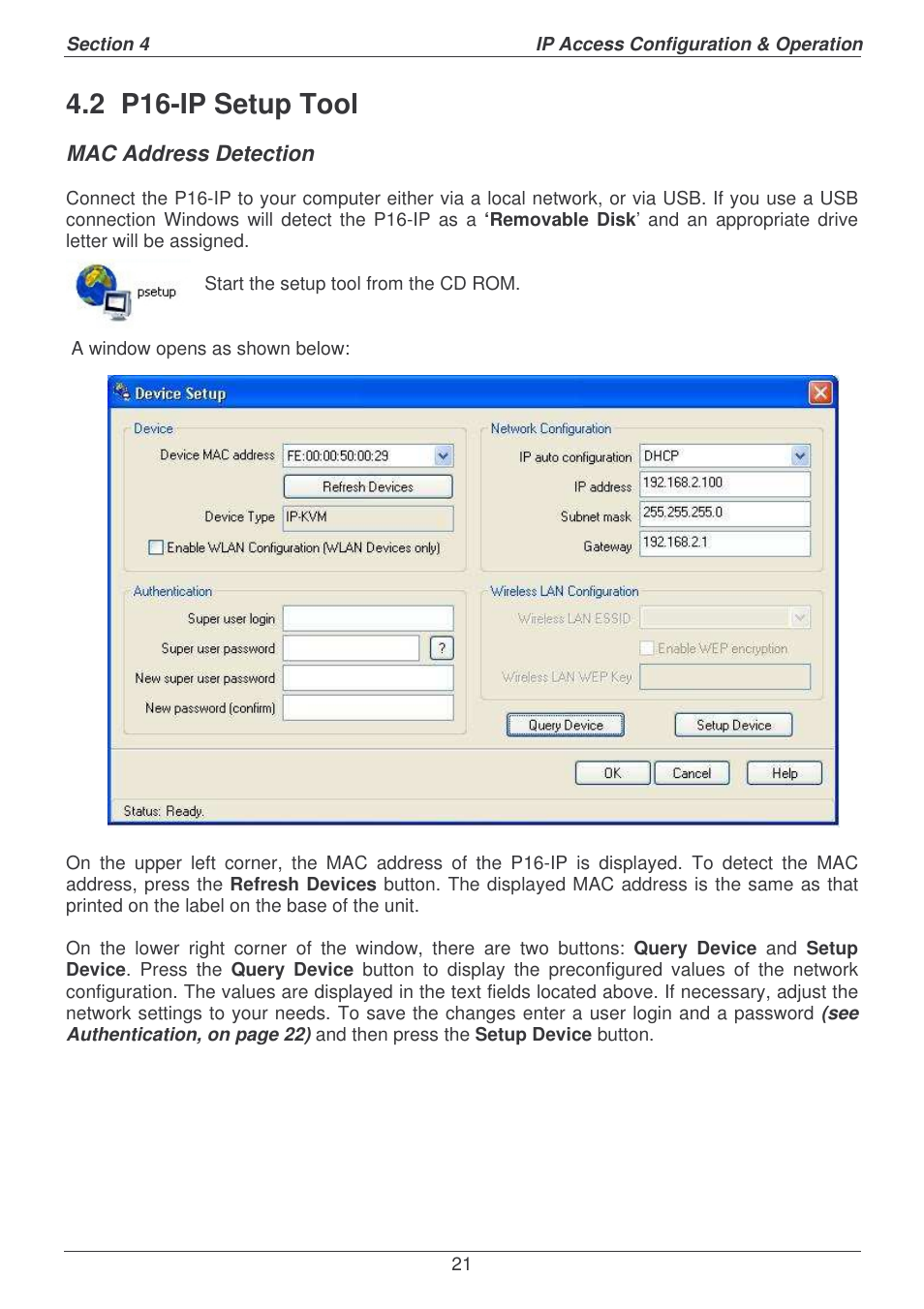 2 p16-ip setup tool | Lindy P16-IP User Manual | Page 22 / 77