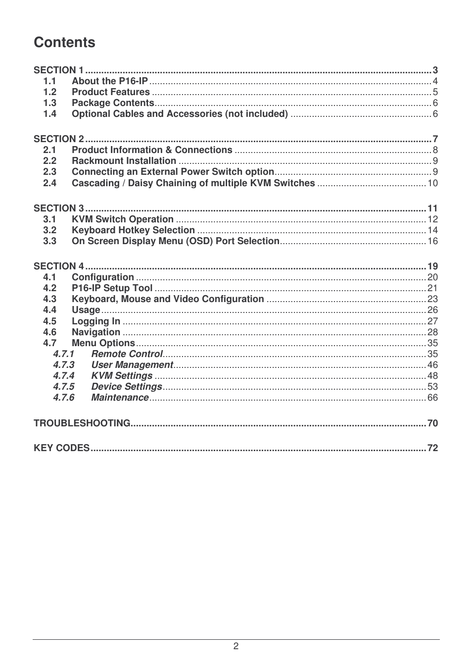Lindy P16-IP User Manual | Page 3 / 77
