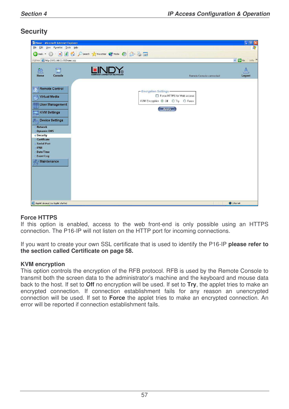 Lindy P16-IP User Manual | Page 58 / 77