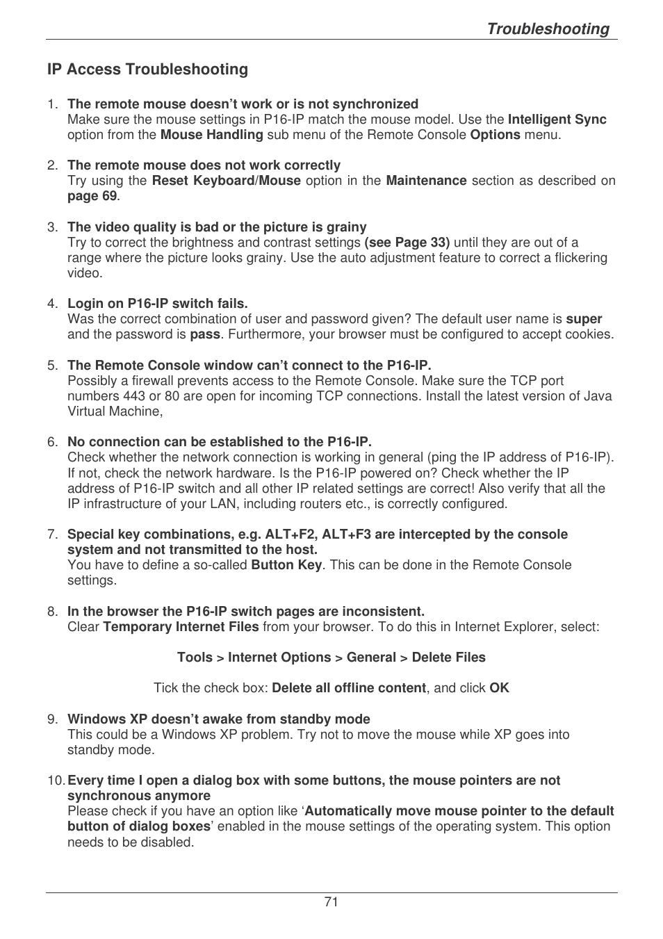 Lindy P16-IP User Manual | Page 72 / 77