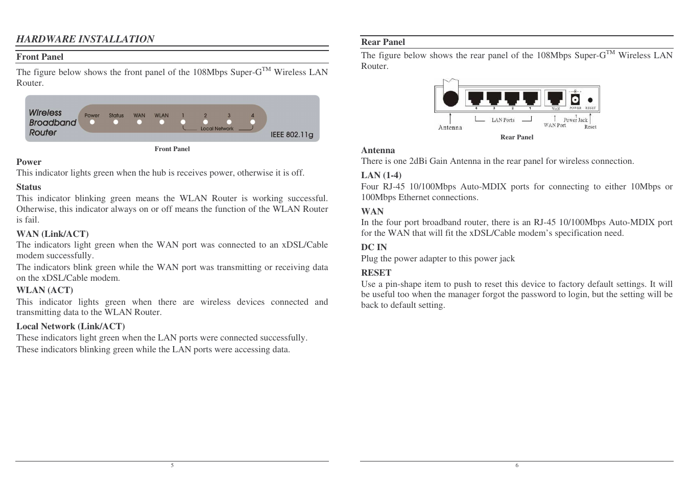 Lindy Wireless LAN Router User Manual | Page 6 / 28