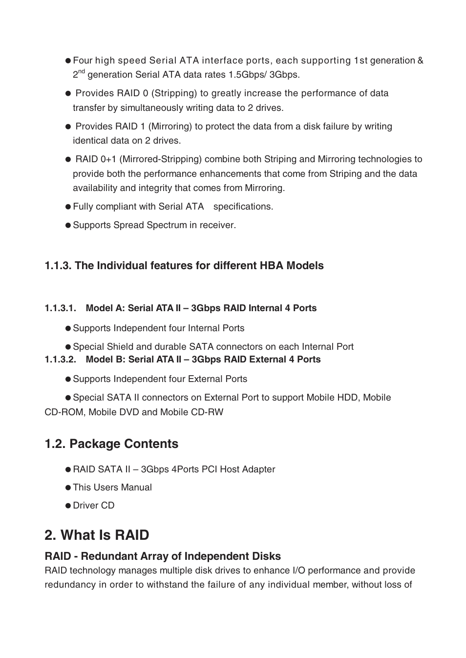 What is raid, Package contents | Lindy 70548 User Manual | Page 3 / 10