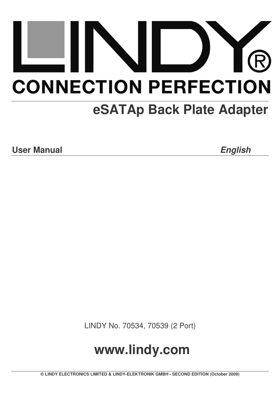 Lindy 70534 User Manual | 8 pages