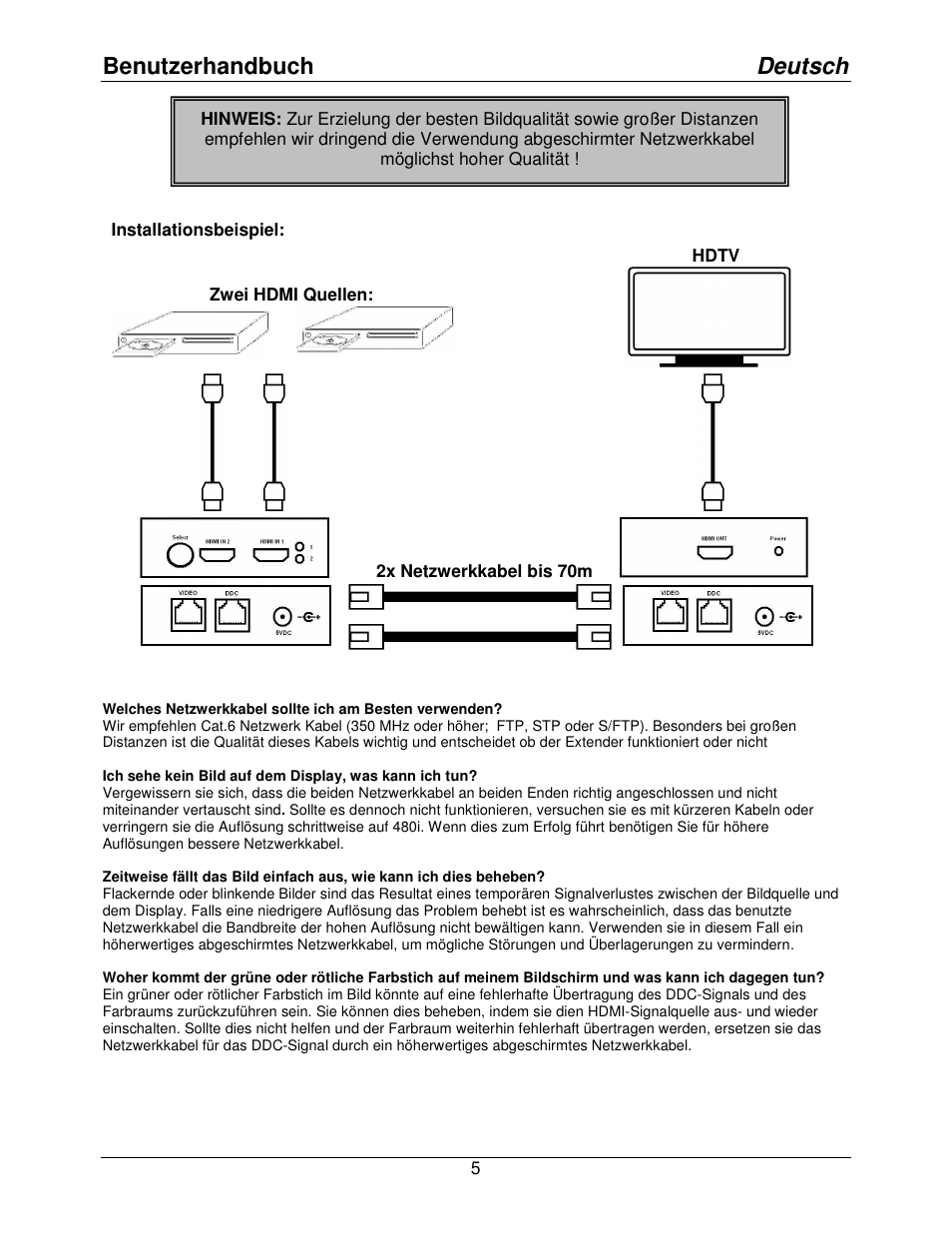 Benutzerhandbuch deutsch | Lindy 38000 User Manual | Page 7 / 12