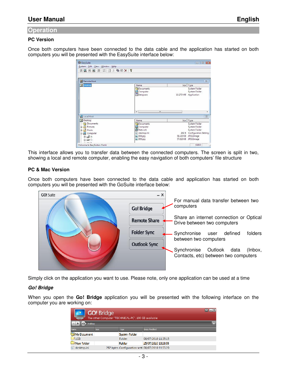 User manual english, Operation | Lindy 42615 User Manual | Page 4 / 8