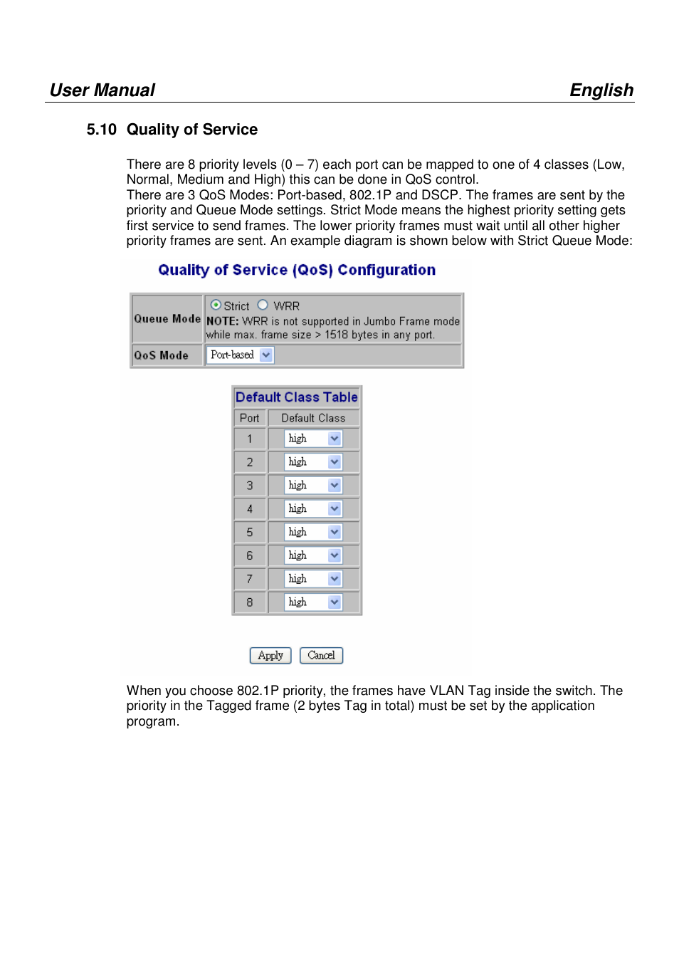 User manual english, 10 quality of service | Lindy 25004 User Manual | Page 12 / 24