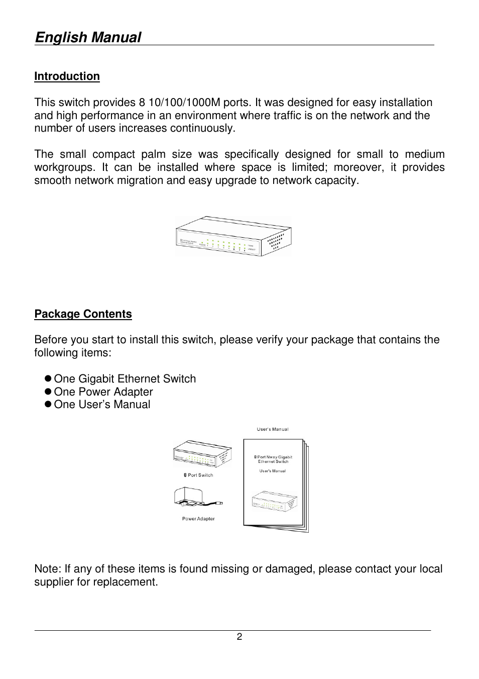 English manual | Lindy 25045 User Manual | Page 2 / 6