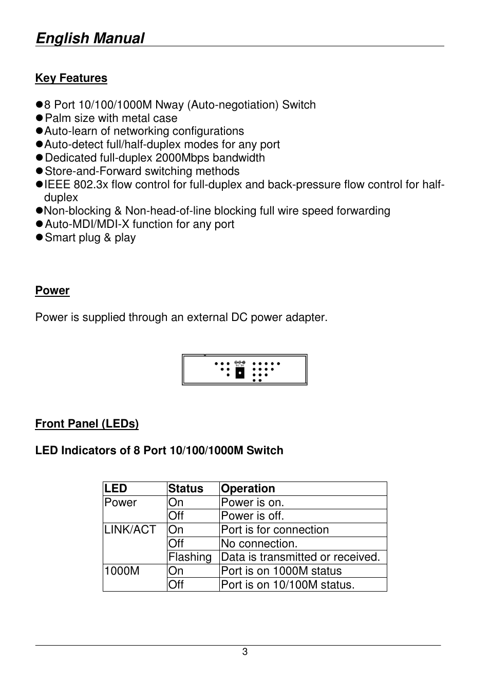 English manual | Lindy 25045 User Manual | Page 3 / 6