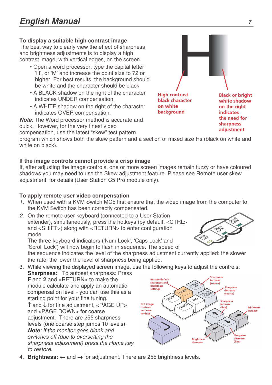 English manual | Lindy KVM EXTENDER 39356 User Manual | Page 7 / 10
