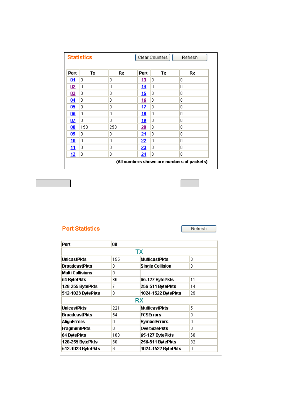4 port statistics | Lindy 25010 User Manual | Page 13 / 63
